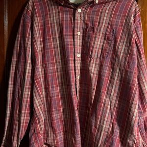 Timberland Red Plaid Button-Up Shirt